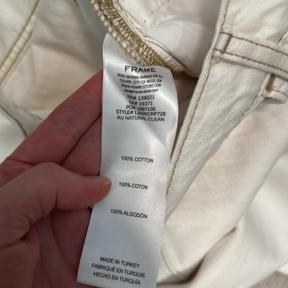 Frame Le Jane Wide Leg Crop in Au Natural NWT - Picture 10 of 12